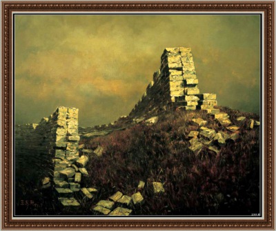 《长城系列：残   墙》_作品_王东升个人官方网站(Chinese artist Wang Dong Sheng)